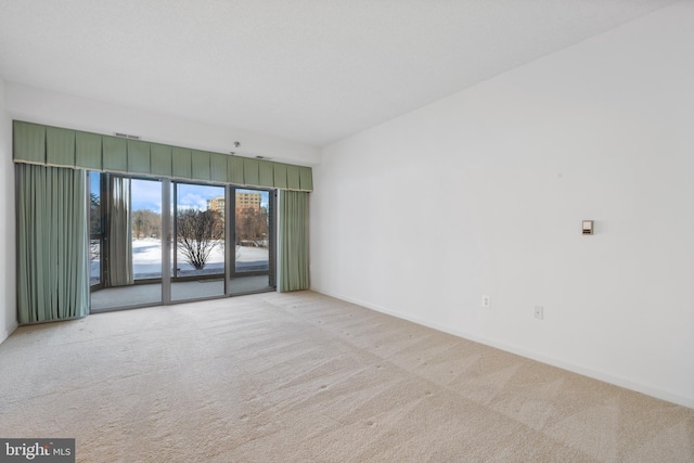 view of carpeted empty room