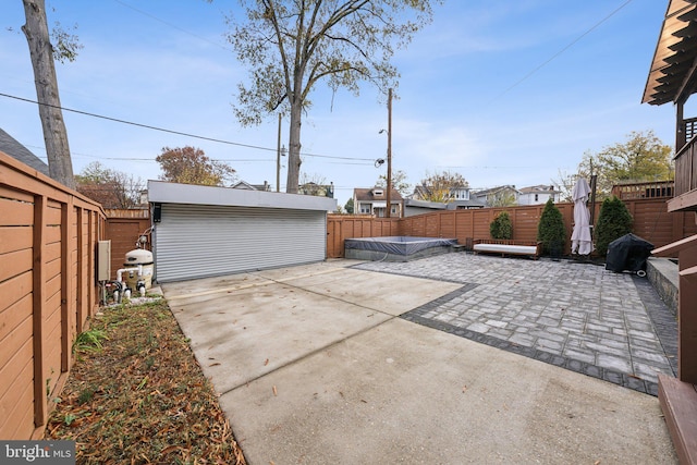 view of patio / terrace with a grill