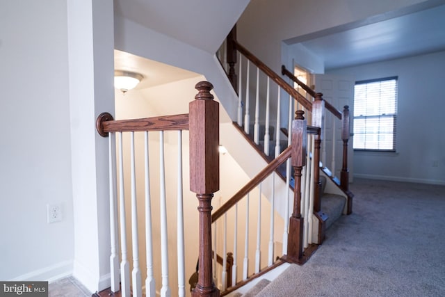 stairs with carpet