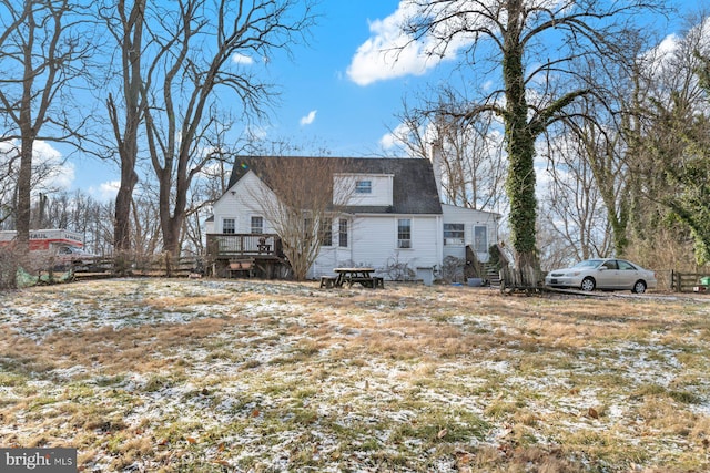 view of back of property