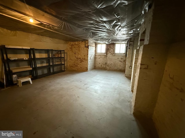 view of basement