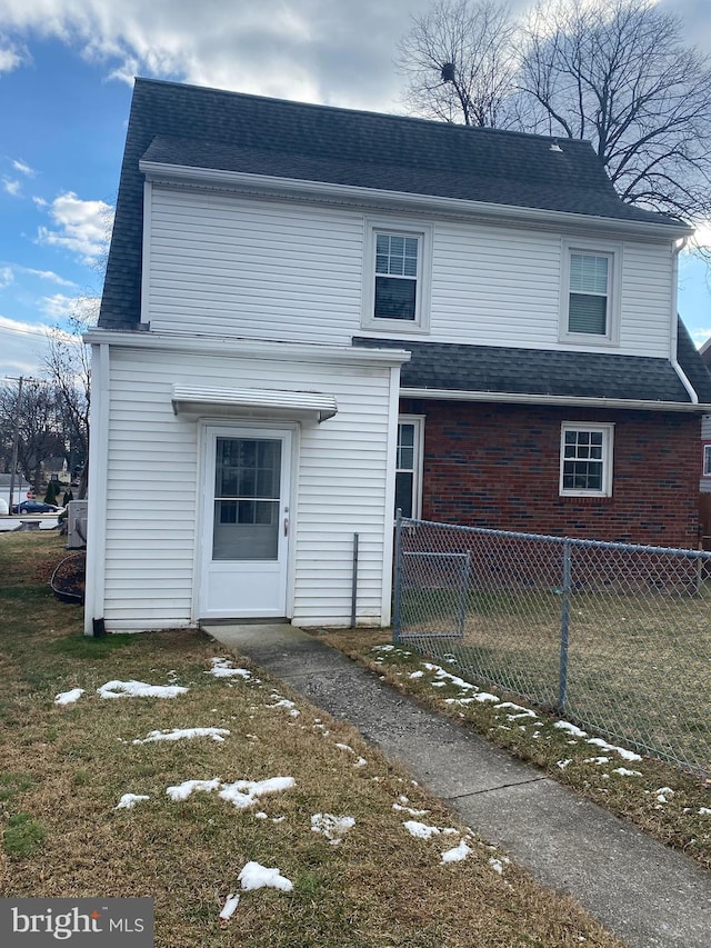 view of back of property