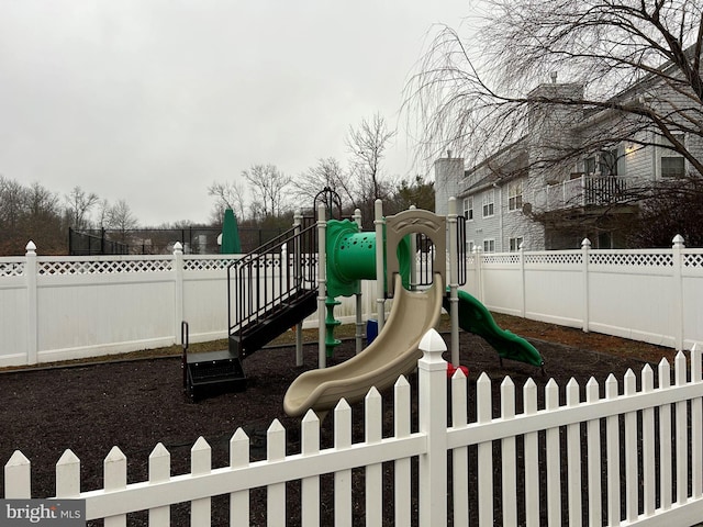 view of play area