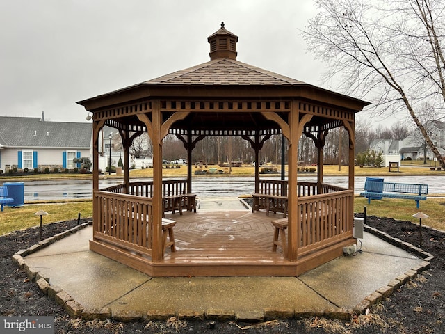 view of property's community featuring a gazebo