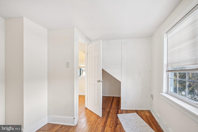 empty room featuring hardwood / wood-style floors