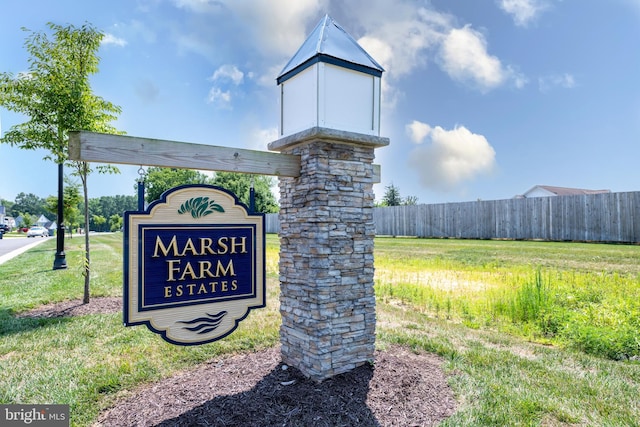 view of community / neighborhood sign