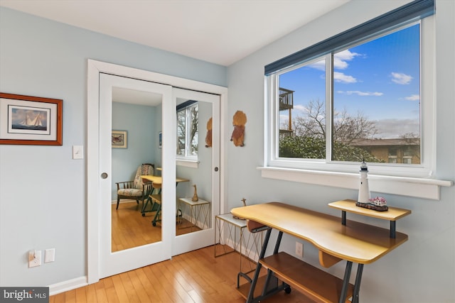 dining room featuring light hardwood / wood-style flooring