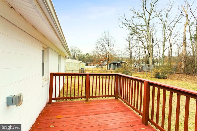 view of wooden terrace