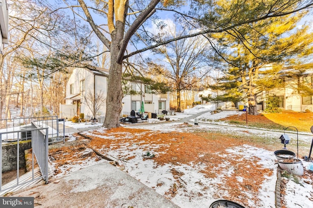 view of snowy yard