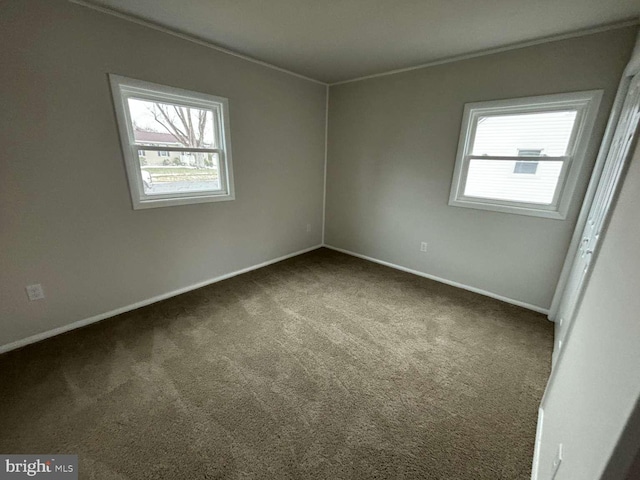 view of carpeted empty room