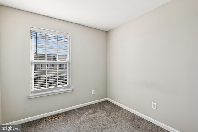 view of carpeted empty room