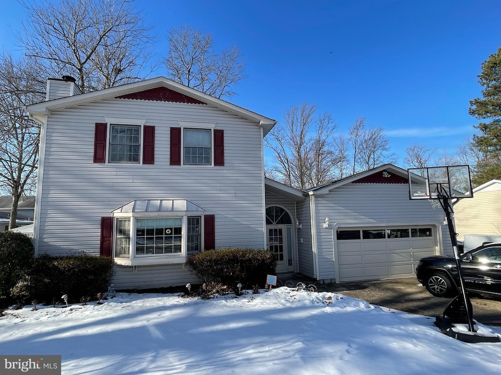 front facade featuring a garage