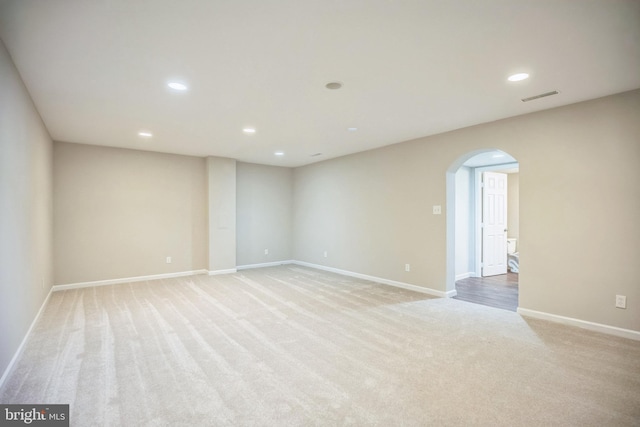 view of carpeted empty room