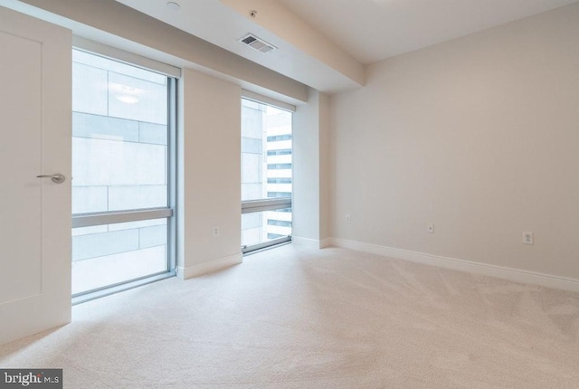 view of carpeted empty room