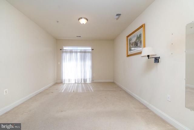 view of carpeted empty room