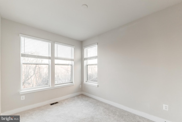 spare room with carpet floors