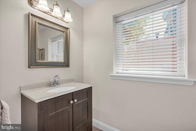 bathroom featuring vanity