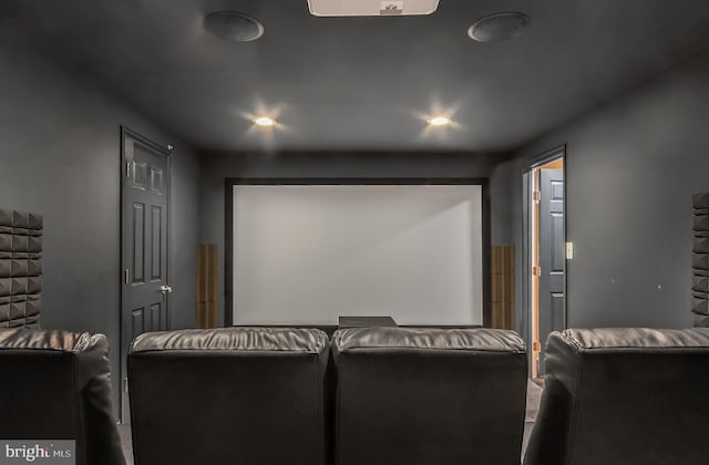 view of home theater room