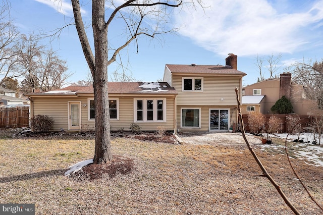 view of back of property