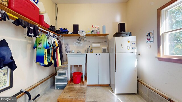 view of laundry area