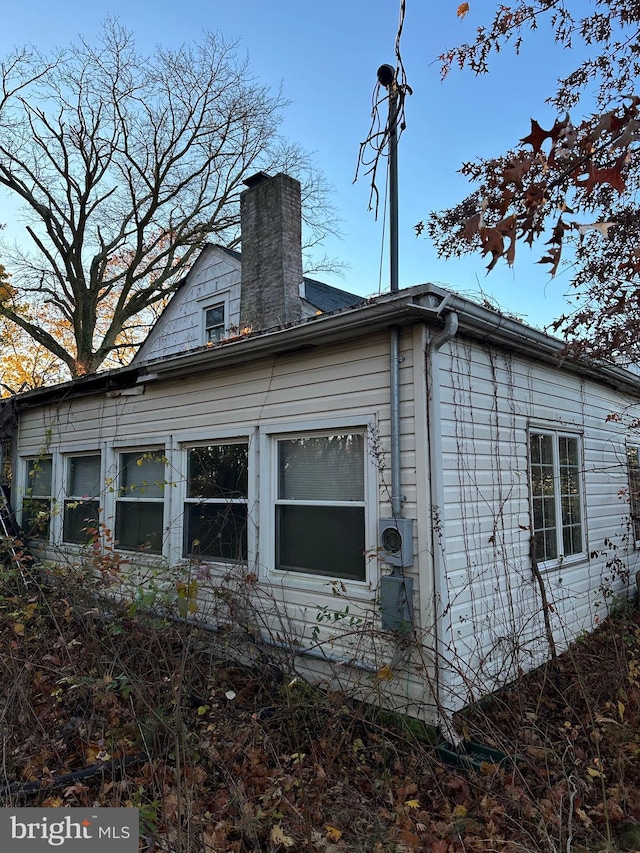 view of home's exterior