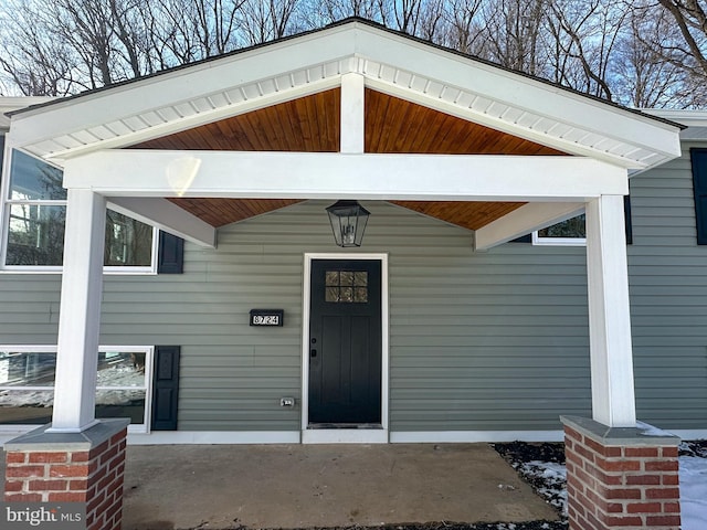 view of entrance to property