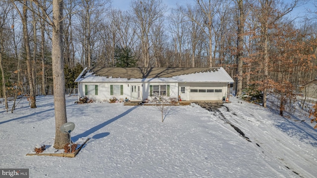 view of front of home featuring a garage