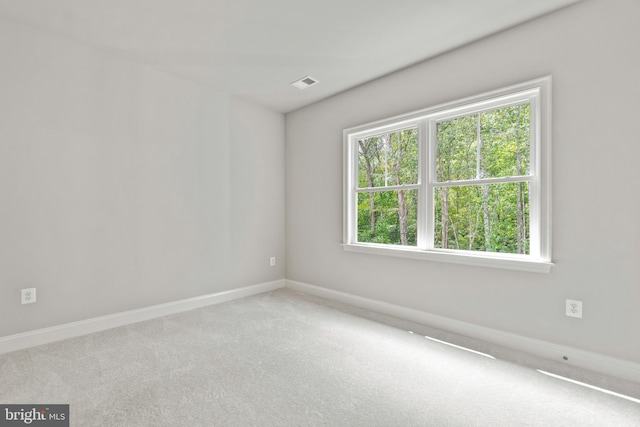 view of carpeted empty room