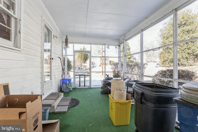 view of sunroom / solarium