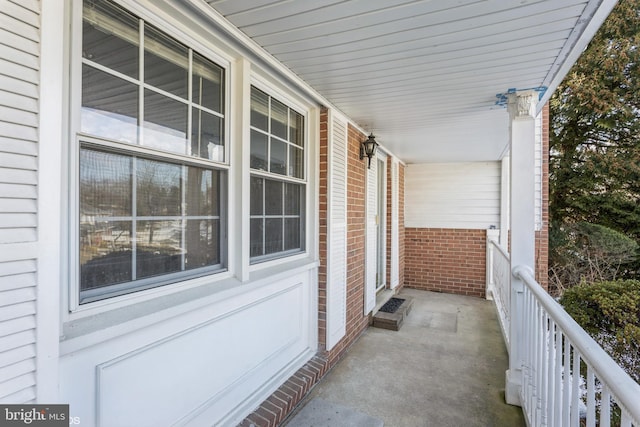 view of balcony