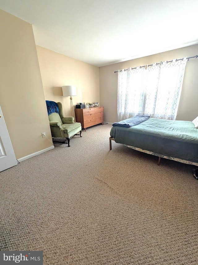 bedroom featuring carpet flooring