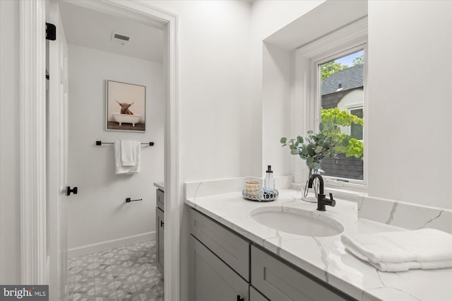 bathroom with vanity