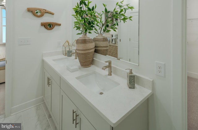 bathroom with vanity