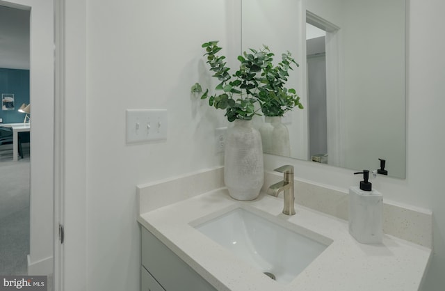 bathroom featuring vanity