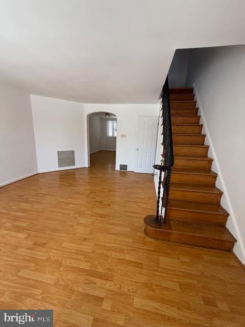 interior space with light wood-type flooring