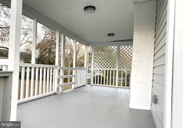 view of patio / terrace featuring a porch