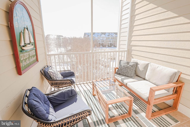 view of sunroom / solarium