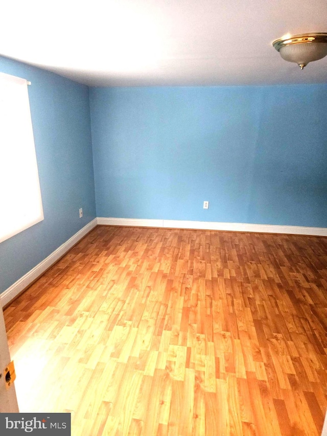 empty room with wood-type flooring