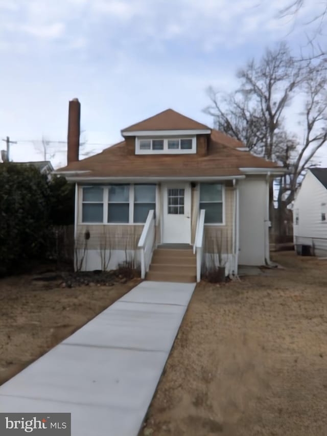 view of bungalow