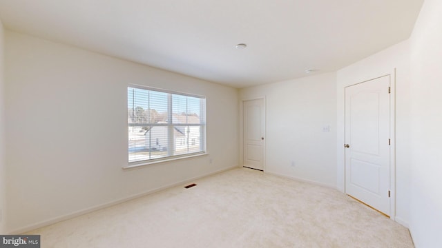 view of carpeted empty room