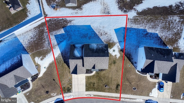 birds eye view of property