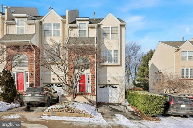 front facade featuring a garage