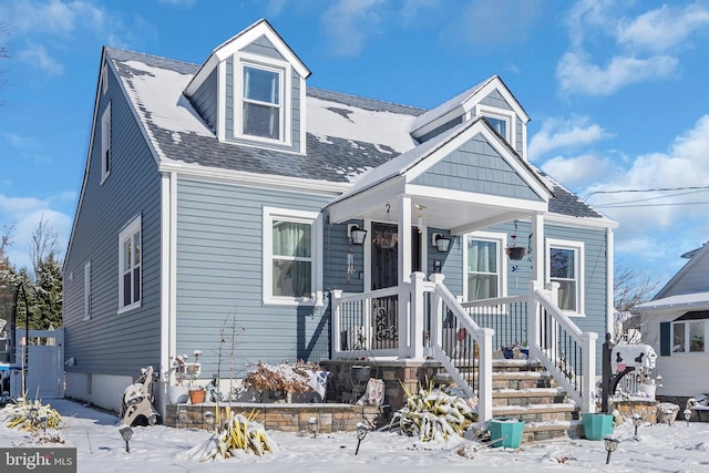 view of front of property