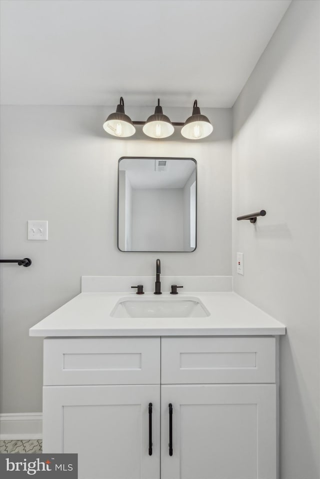 bathroom featuring vanity