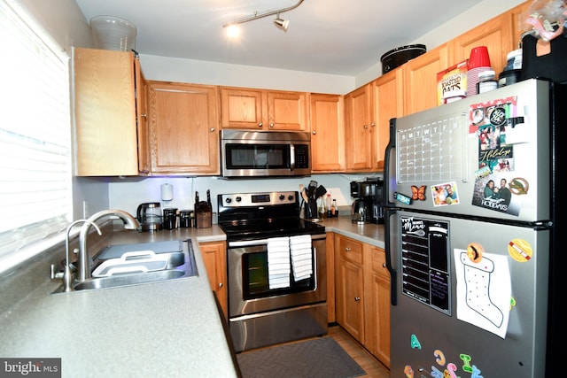 kitchen featuring stainless steel appliances and sink