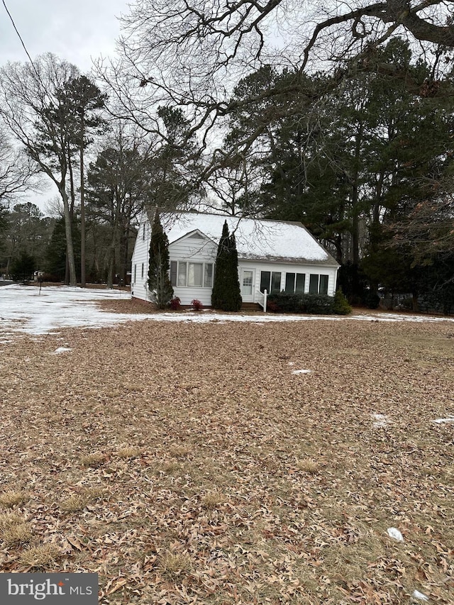 view of front of home