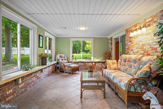 sunroom / solarium with a wealth of natural light