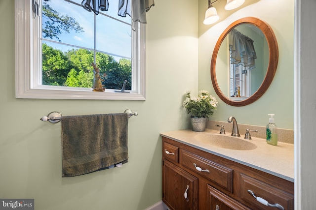 bathroom with vanity