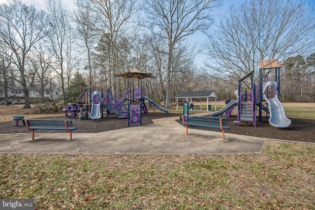 view of jungle gym