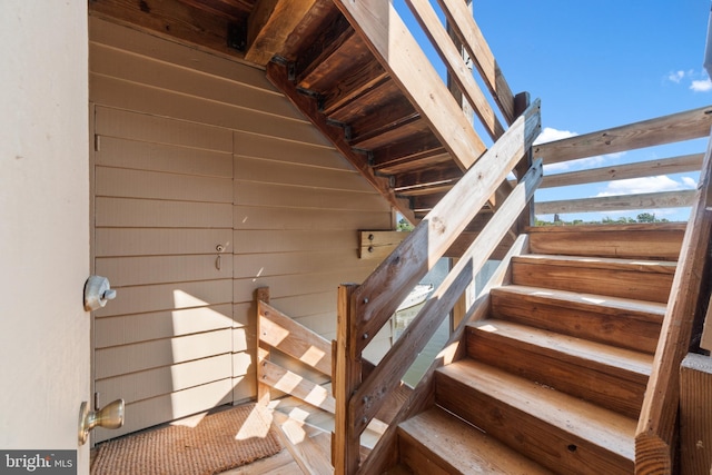 view of stairs